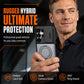 2-in-1 Shockproof Phone Case with Hidden Card Holder