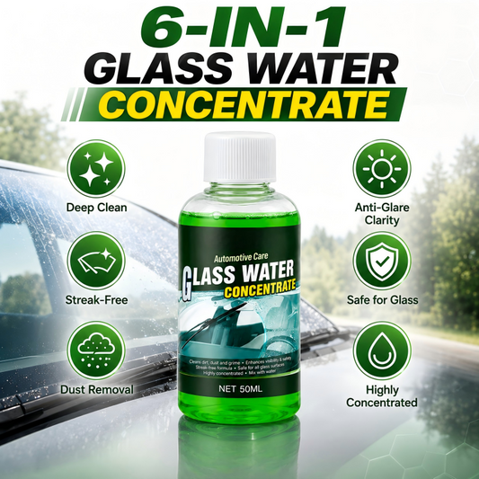 🔥🎁💥LAST DAY SPECIAL PRICE!-￡6.99!!🔥 Automotive Glass Water Concentrate – Just Dilute & Pour! Streak-Free Visibility, Fights Bugs & Road Grime! 🚗✨