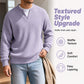 ⏳LAST DAY SALE ONLY ￡13.99!!🔥✨ Timeless Comfort | Men's Textured Waffle Layered-Look Long-Sleeve Tee 2