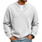 ⏳LAST DAY SALE ONLY ￡13.99!!🔥✨ Timeless Comfort | Men's Textured Waffle Layered-Look Long-Sleeve Tee 2