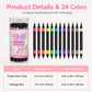 💕LAST DAY-50% OFF🌈24 Colors Dual Ended Nail Art Pens Set 2
