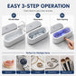 ⏳💥Final 3 hours-￡7.99!!🔥Multifunctional Ultrasonic Cleaner for Jewelry, Watches & Dentures, 3W Cordless Deep Cleaning
