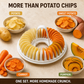 🎁💥LAST DAY SPECIAL PRICE!-￡7.99!!🔥DIY Microwave Potato Chip Maker with Slicer Bowl Set