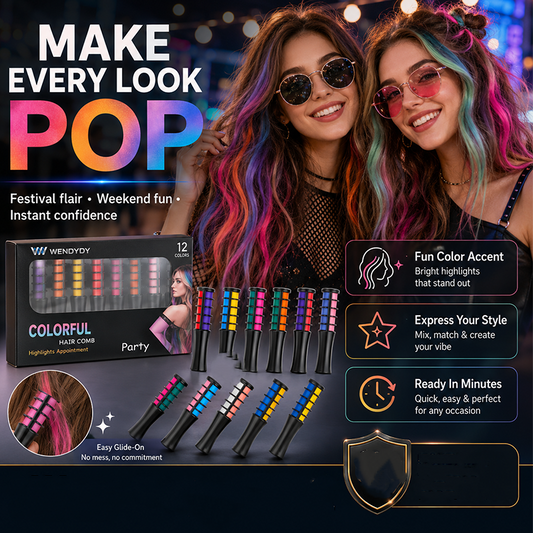 🥳2026 HOT SALE💞⚡50K+ SOLD! Almost Gone-💥Temporary Hair Dye Comb Applicator