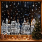 🔥🎁70% OFF!!!-Ready for Christmas! ONLY￡6.99!🎁🎄 Christmas Village Window Sticker Set