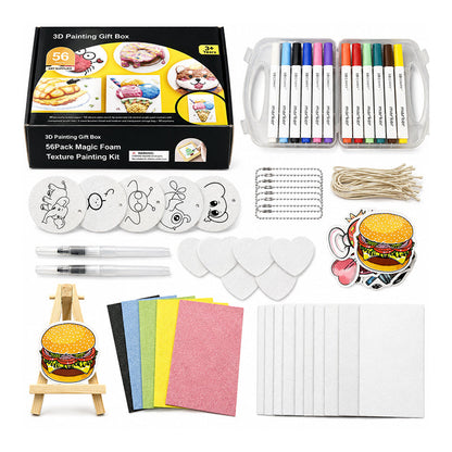 🎅Xmas Pre Sale - 50% OFF🎄🎁Puffy Foam Painting Kit for Kids 2