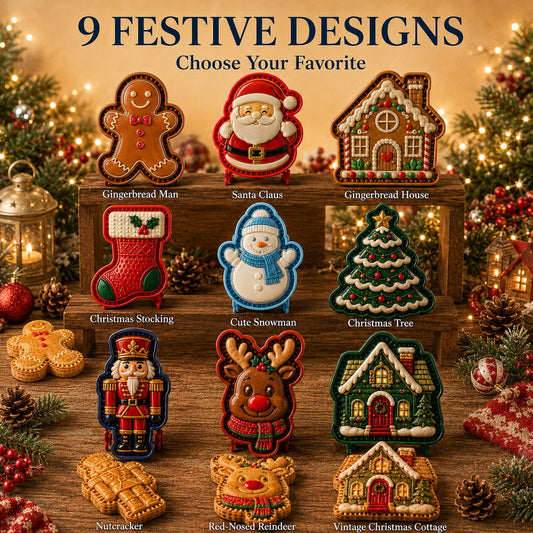 ⏰Christmas Limited Sale 50% OFF!!🎄50K+ SOLD! 🎁🎄Christmas Mini Pie & Pastry Press Mould – 8 Festive Designs