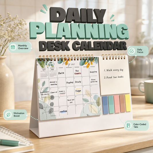 🔥HOT SALE 50% OFF🎁2027 Creative Desk Calendar with Sticky Notes