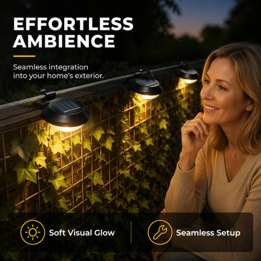 🎁🔥Last day sale 50% OFF🔥☀️ Solar LED Gutter Wall Light | Outdoor Accent