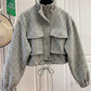 🔥New Hot Selling-60% Off!!🌿Women's Cropped Houndstooth Jacket