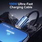 Charge Any Device Instantly! No-Overcharge 100W Braided Cable