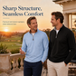 ⏳LAST DAY SALE ONLY￡23.99!🔥✨ Men's Quarter Zip Stand Collar Pullover Cotton Blend Long Sleeve Sweatshirt
