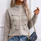🥳💞46K+ SOLD🧥Women's Casual Double Zipper Sweater Jacket🎁