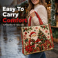 ⏰Christmas Limited Sale 50% OFF!!🎄50K+ SOLD! 🎁Christmas Theme Quilted Tote Bag