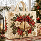 ⏰Christmas Limited Sale 50% OFF!!🎄50K+ SOLD! 🎁Christmas Theme Quilted Tote Bag