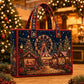 ⏰Christmas Limited Sale 50% OFF!!🎄50K+ SOLD! 🎁Christmas Theme Quilted Tote Bag