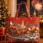 ⏰Christmas Limited Sale 50% OFF!!🎄50K+ SOLD! 🎁Christmas Theme Quilted Tote Bag