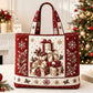 ⏰Christmas Limited Sale 50% OFF!!🎄50K+ SOLD! 🎁Christmas Theme Quilted Tote Bag