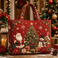 ⏰Christmas Limited Sale 50% OFF!!🎄50K+ SOLD! 🎁Christmas Theme Quilted Tote Bag