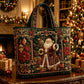 ⏰Christmas Limited Sale 50% OFF!!🎄50K+ SOLD! 🎁Christmas Theme Quilted Tote Bag