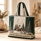 ⏰Christmas Limited Sale 50% OFF!!🎄50K+ SOLD! 🎁Christmas Theme Quilted Tote Bag