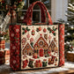 ⏰Christmas Limited Sale 50% OFF!!🎄50K+ SOLD! 🎁Christmas Theme Quilted Tote Bag