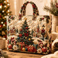 ⏰Christmas Limited Sale 50% OFF!!🎄50K+ SOLD! 🎁Christmas Theme Quilted Tote Bag