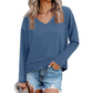 🥳AUTUMN HOT SALE🥳🍂50K+ SOLD!💥50% OFF!Women's V-Neck Loose Long Sleeve Top