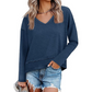 🥳AUTUMN HOT SALE🥳🍂50K+ SOLD!💥50% OFF!Women's V-Neck Loose Long Sleeve Top