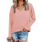 🥳AUTUMN HOT SALE🥳🍂50K+ SOLD!💥50% OFF!Women's V-Neck Loose Long Sleeve Top