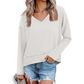 🥳AUTUMN HOT SALE🥳🍂50K+ SOLD!💥50% OFF!Women's V-Neck Loose Long Sleeve Top
