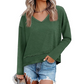 🥳AUTUMN HOT SALE🥳🍂50K+ SOLD!💥50% OFF!Women's V-Neck Loose Long Sleeve Top