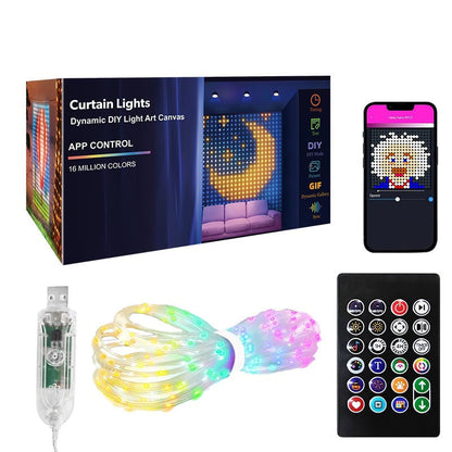 ⏰Christmas Limited Sale 50% OFF!!🎄Waterproof LED Curtain String Lights