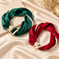 🎁🎄Christmas Sale 60% OFF!💞50K+ SOLD!✨Women's Elegant Magnetic Pearl Scarf Necklace