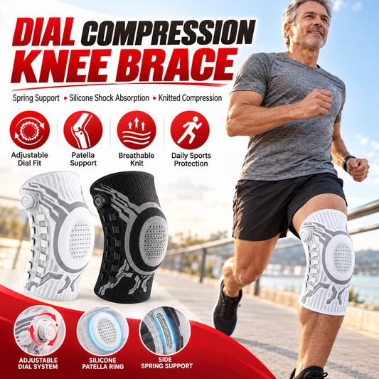 🎁🔥Last day sale 50% OFF🔥Dial-Adjustable Sports Knee Brace with Alloy Spring Support