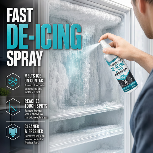🎁💥LAST DAY SPECIAL PRICE!-￡7.99!!✨Fast-Acting Refrigerator Defrost Spray