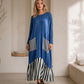 🎁🔥Last day sale 50% OFF🔥✨Women's Striped Patchwork Long Sleeve Maxi Dress