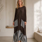 🎁🔥Last day sale 50% OFF🔥✨Women's Striped Patchwork Long Sleeve Maxi Dress
