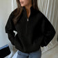 🥳AUTUMN HOT SALE 50% OFF!🥳🍂Women's Stand Collar Half-Zip Knit Sweater