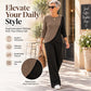 🔥HOT SALE 50% OFF🎁Women's Casual Color Block Ribbed Knit 2-Piece Set