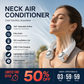 ⏰Last Day Special Price ￡12.99!!❄Neck Air Conditioner Fan – Ultra‑quiet, 360° rotating, 3 speeds. Hands‑free cooling, long battery. Summer essential! 😎🌬️4