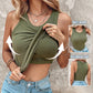 🌞Summer Hot Sale-60% Off!!🌿💖Ribbed Stretchy Tank Top with Shelf Bra